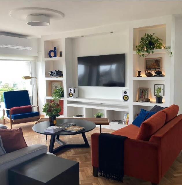 Living de la casa luego de Home Sapiens